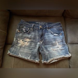 American Eagle Super Super Stretch MIDI Shorts